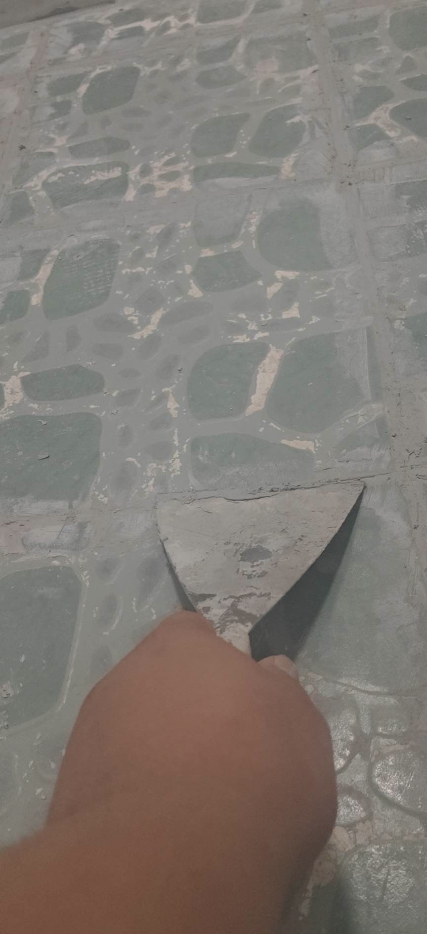 海滨西区:地面填缝作业